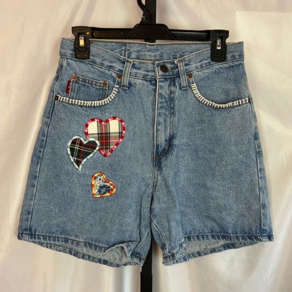 L.E.I. Life Energy Intelligence Denim Shorts with Patc